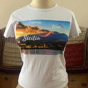 Rare Y2K Vintage Contro Senso Graphic Tee | Made in Italy | NWT | Small